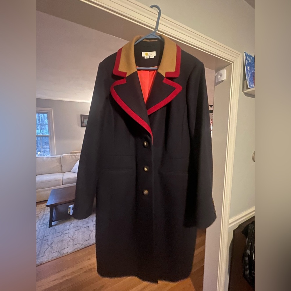 Boden Wool Blend Crombie Coat!